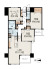 2LDK+S（納戸）、価格8480万円、専有面積70.29m2、バルコニー面積6.26m2 70m2超のゆとりある2SLDK＋サービスルーム。約11.5帖のLDKを中心に各居室へアクセスしやすい使いやすい間取り設計です。全居室に収納を備え、収納力も充実しています。