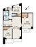 2LDK+S（納戸）、価格9390万円、専有面積82.17m2、バルコニー面積9.04m2 82.17m2のゆとりある2SLDK＋2WIC。約17.1帖のLDKを中心に、約10.1帖・約6.2帖の洋室と約5.2帖のサービスルームを配置。2つのWICを備え、収納力にも配慮された間取りです。