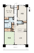 3LDK、価格4780万円、専有面積62.58m2、バルコニー面積8.52m2 62.58m2の3LDKプラン。南向きバルコニーに面したLDKは明るく開放感があり、和室を開放するとさらに広々とした空間に。各居室に収納を備え、使い勝手にも配慮された間取りです。